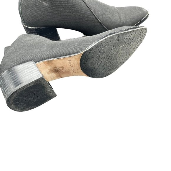 Donald J Pliner David Boot Womens 10 M Shootie Stretch Slip On Black Block Heel